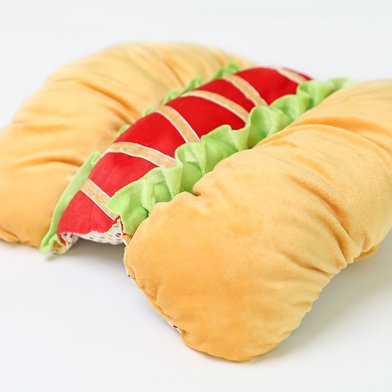 Tenue de transformation de vêtements de hot-dog pour chien