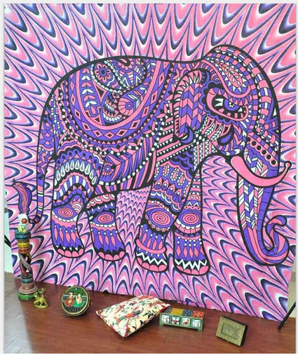 Tapisseries mandala éléphant