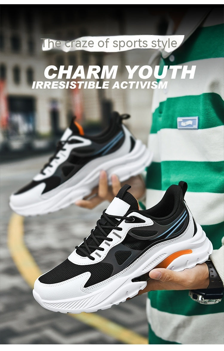 Zapatillas deportivas informales transpirables de talla grande para hombre