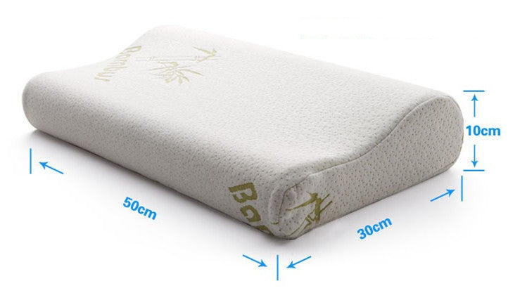 Venta directa de fibra de bambú almohada de memoria de rebote lento almohada cervical almohada de cuidado para promover el sueño apoyo pequeño sueño al por mayor