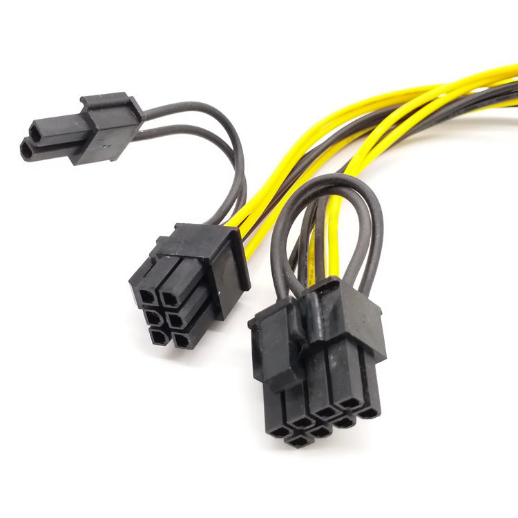 Cable de alimentación para gráficos 6P a cable de alimentación para gráficos dual 8P 6P a 6+2