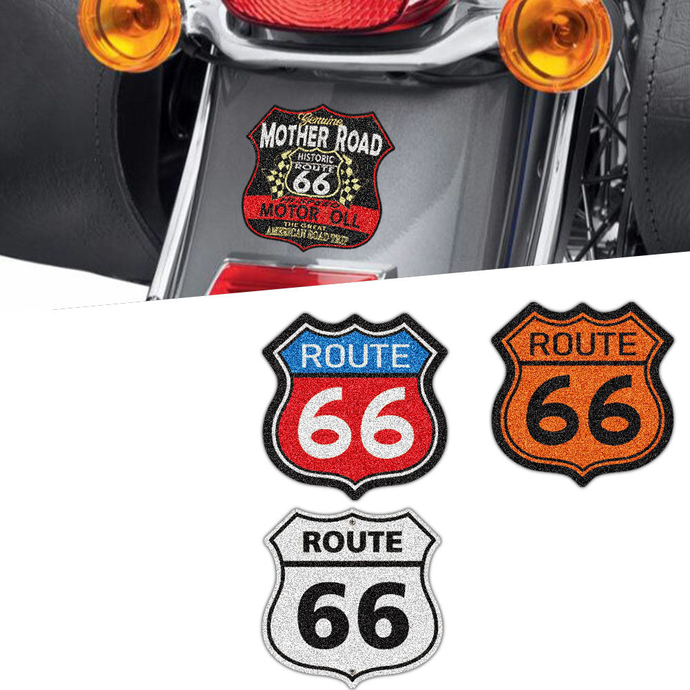 Autocollant imperméable à l’eau d’autoroute antique de moto n°66