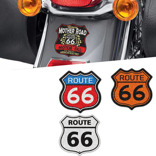 Autocollant imperméable à l’eau d’autoroute antique de moto n°66