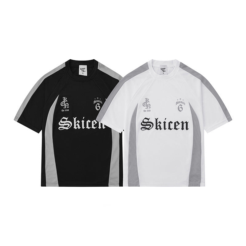 Street Style Letter Print Short-sleeve Hip Hop Loose-fitting T-shirt Top