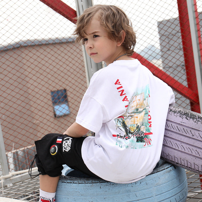 Camiseta infantil estampada