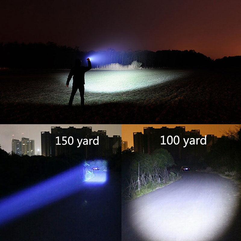 Mini lampe de poche Portable LED ZOOM torche chasse lampe de poche Zoomable lampe torche