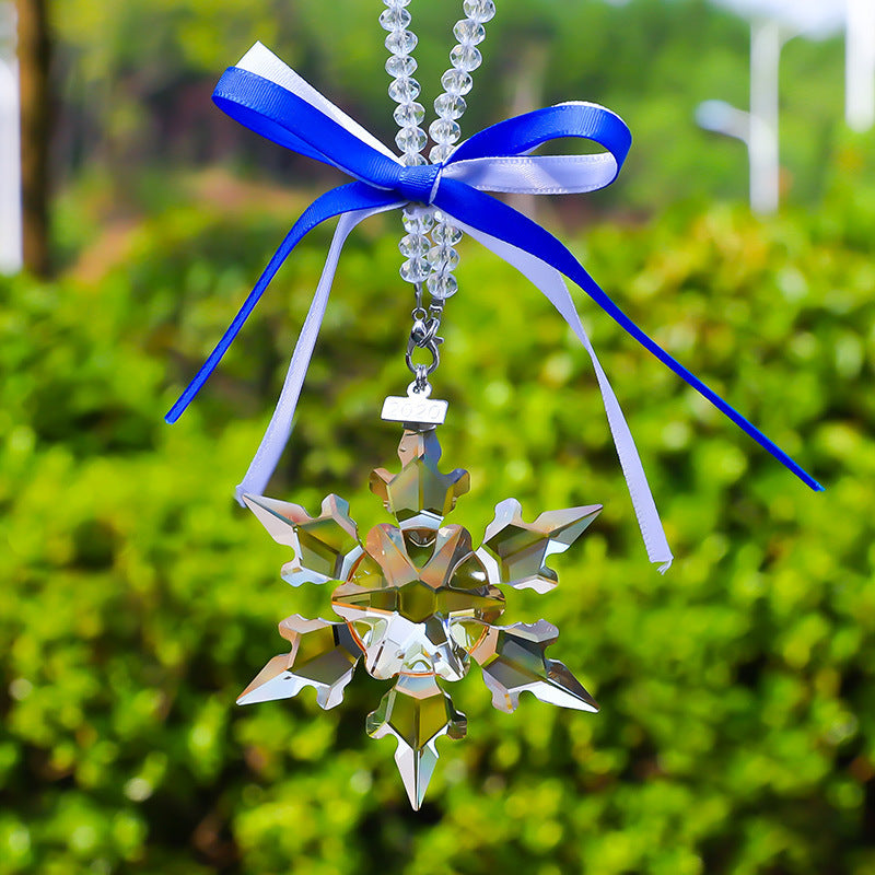 Crystal Creative Snowflake Car Pendant Interior
