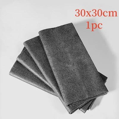Chiffon de nettoyage magique épaissi Surface en microfibre polissage instantané chiffon de nettoyage ménager pour vitres miroirs Gadgets de cuisine de voiture