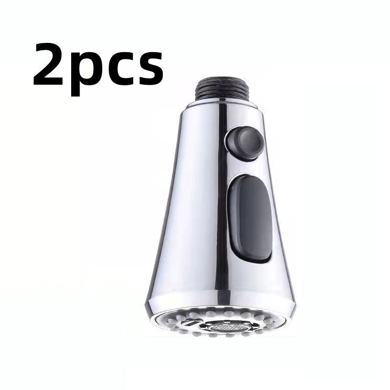 Pulvérisateur de robinet pressurisé universel, anti-éclaboussures, robinet d'eau rotatif à 360 degrés, trois stalles, économie d'eau, adaptateur de buse de robinet