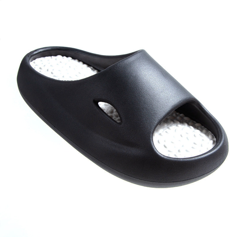 Pantoufles d'été pour Couple, vêtements d'extérieur, fond épais, sensation de merde, pour la maison