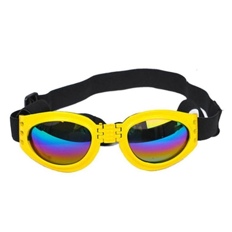 Gafas de sol para perros, gafas impermeables plegables de tamaño mediano, gafas de protección UV para mascotas