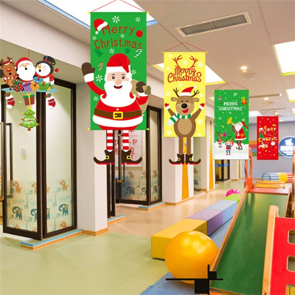 decoración navideña de ventanas