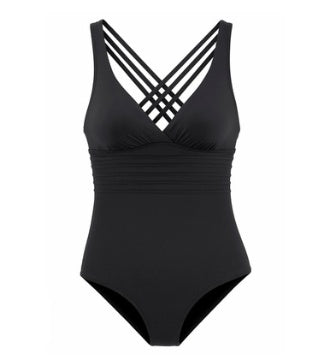 Maillot de bain sexy dos nu en V profond joint maillot de bain européen et américain dos croisé maillot de bain pigmenté pur