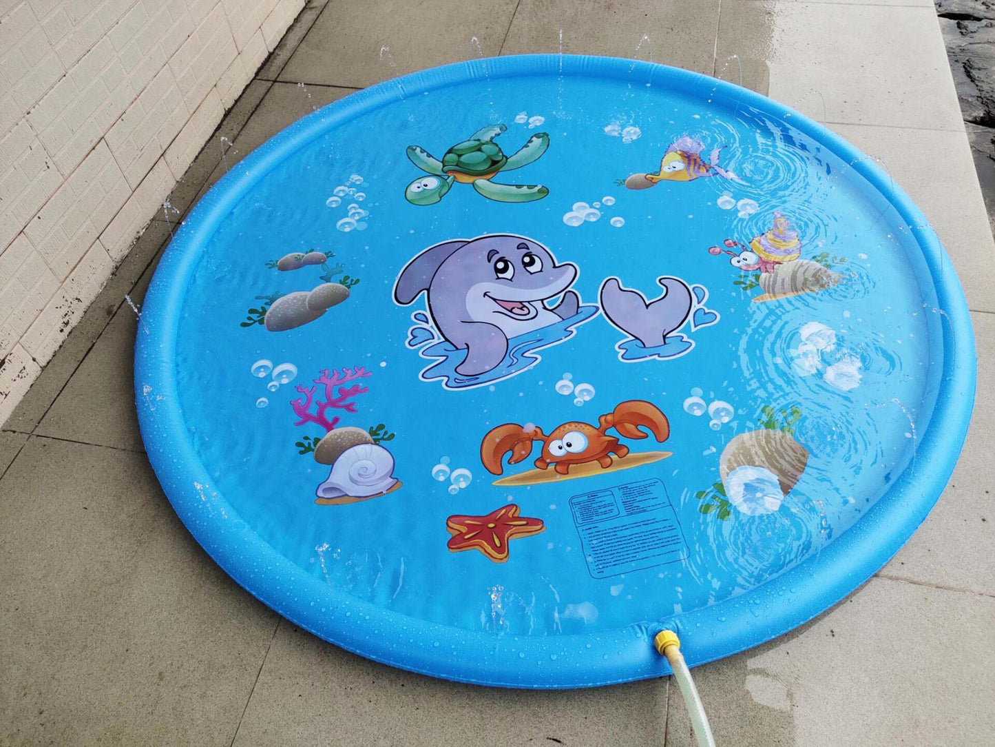 Tapis de piscine à pulvérisation d'eau Durable pour enfants, tapis de jeu à pulvérisation d'éclaboussures
