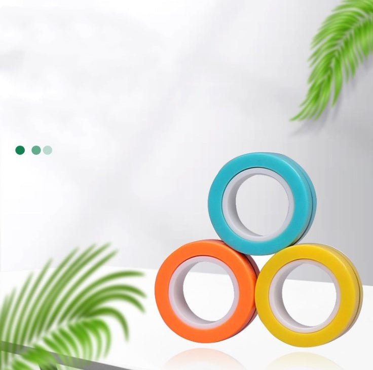 Anillo giratorio de dedo magnético