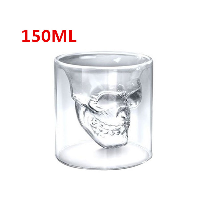 Calavera Calavera Doble Cristal Transparente