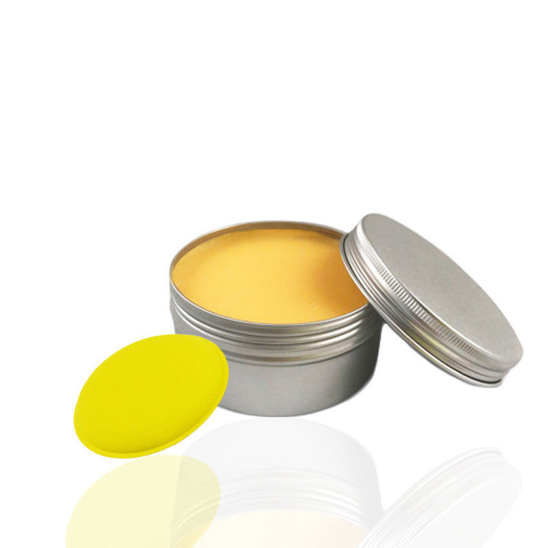 Coated rubber and plastic car wax