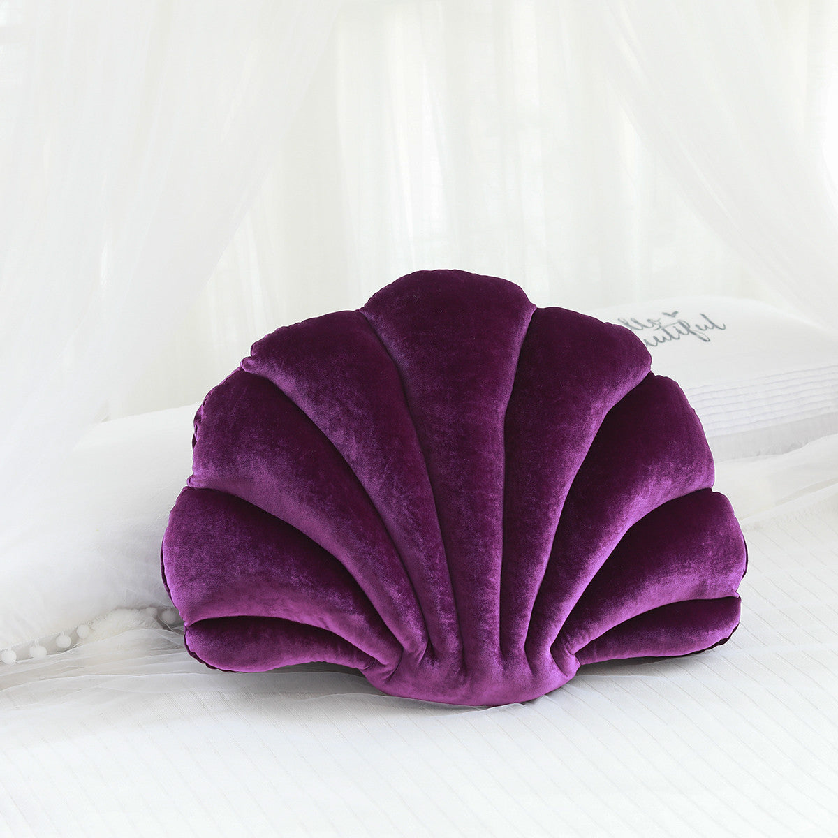 Almohada de concha de simulación, cojín, almohada para siesta de muñeca