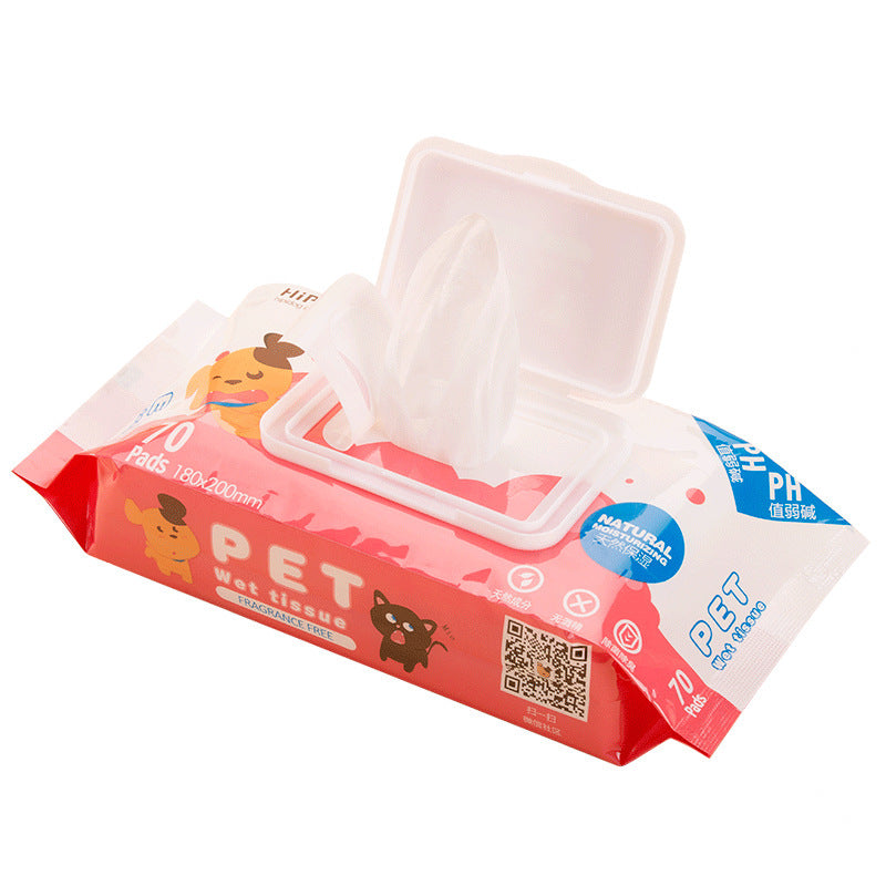 Lingettes humides pour animaux
