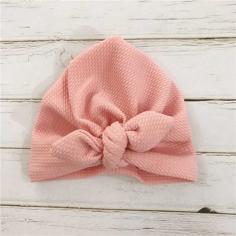 Bonnet bébé avec nœud