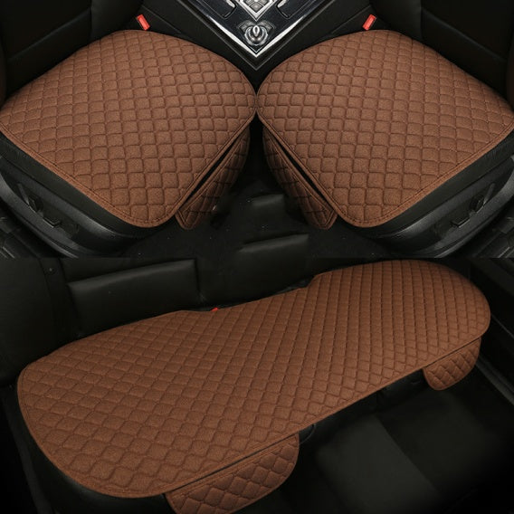 Protector de funda de asiento de coche de lino