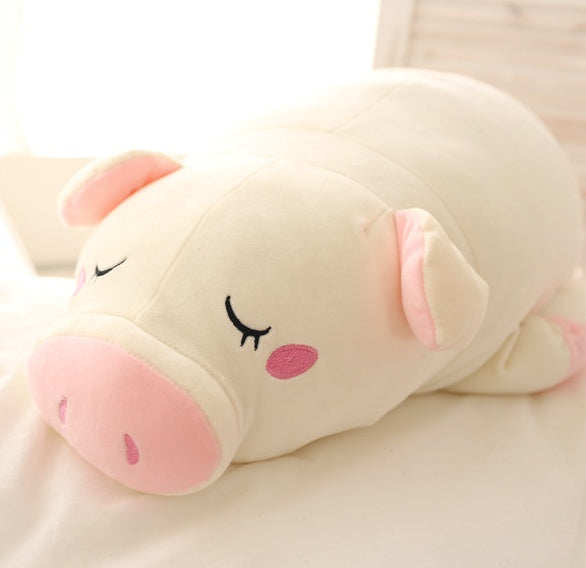 Peluche cochon doux, poupée cochon de dessin animé, oreiller en coton, cadeau d'anniversaire