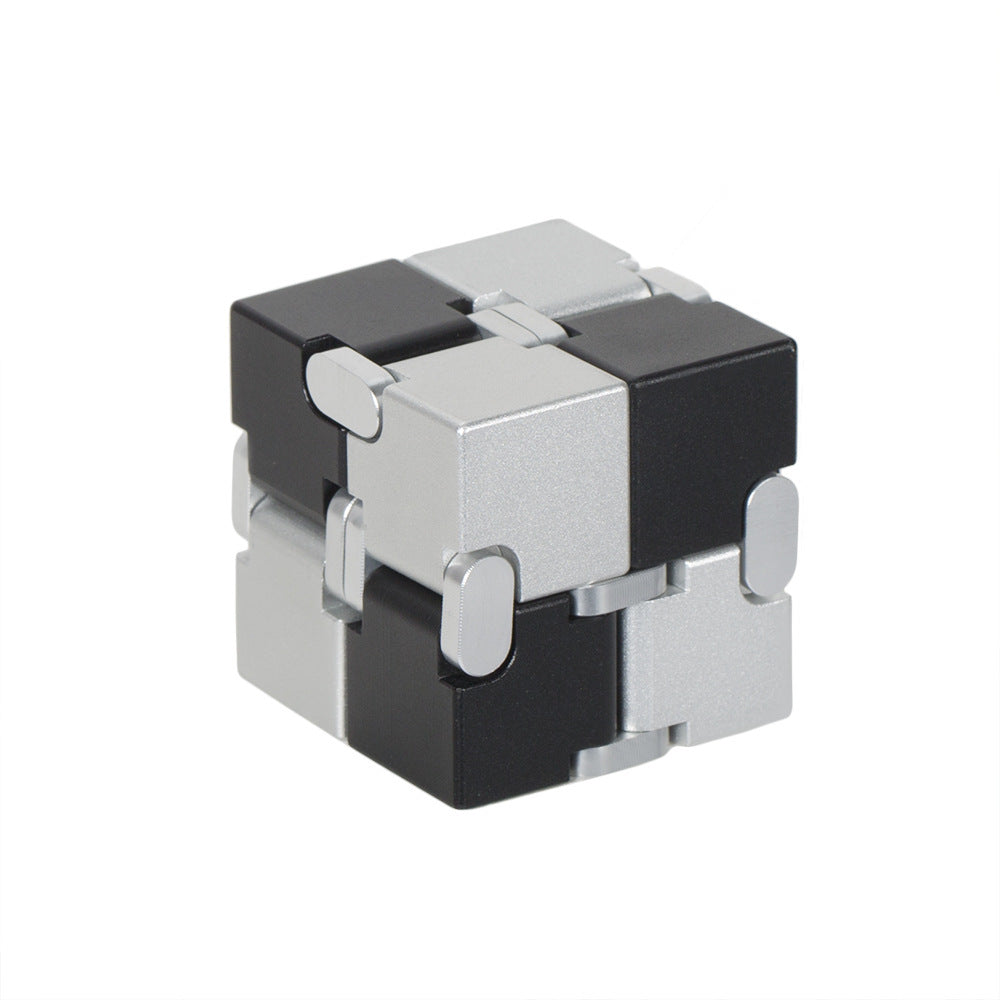 Jouet anti-Stress Cube infini en métal de qualité supérieure, décompresse Portable, jouets relaxants pour enfants et adultes