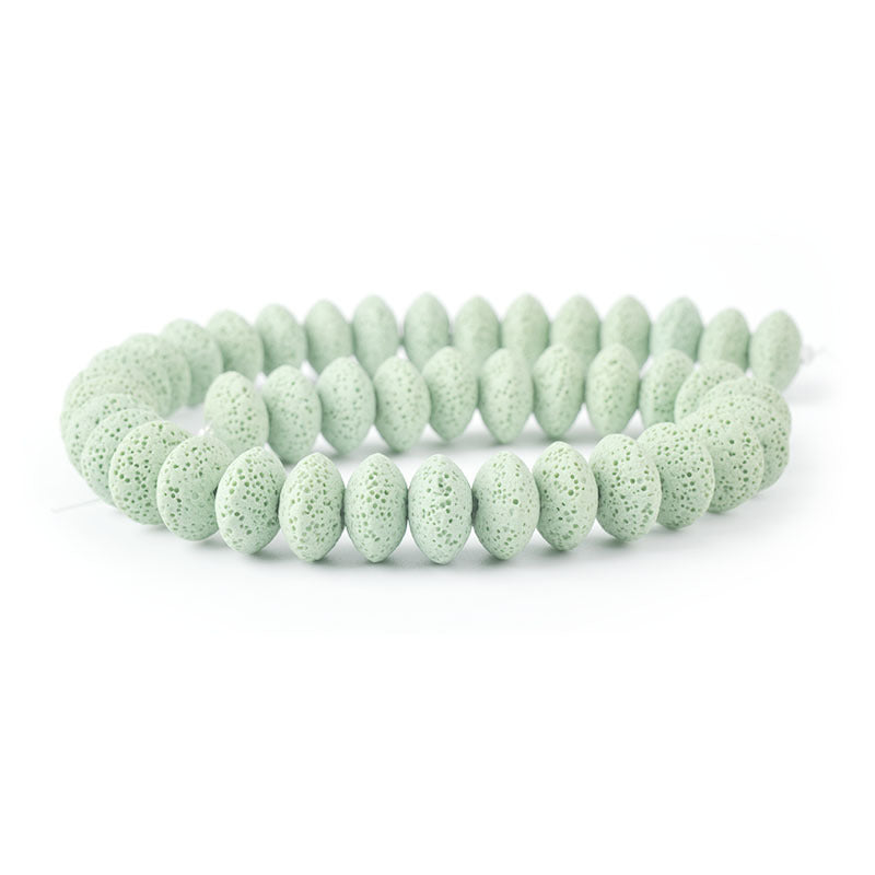 Perles rondes en roche volcanique, accessoires d'ornement DIY