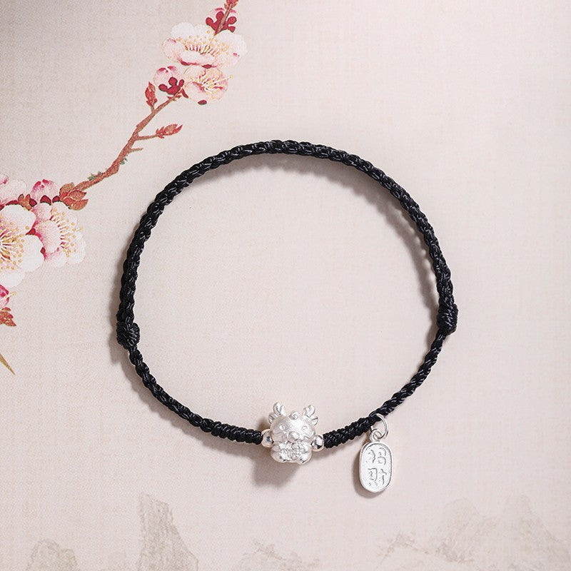 Bracelet en corde rouge de l'année primordiale Zuyin 999