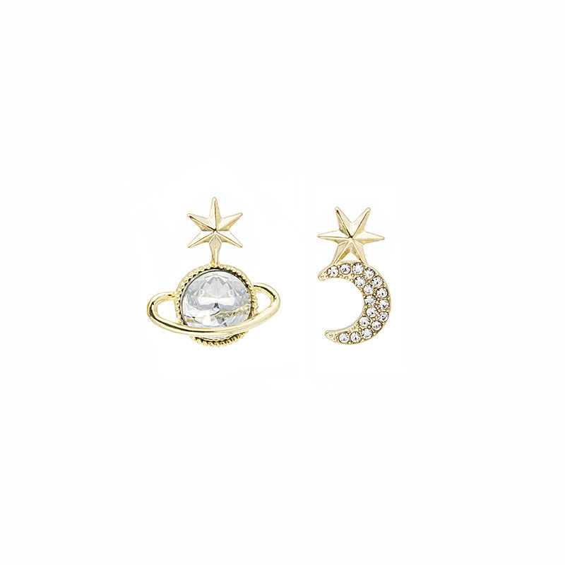 Boucles d'oreilles de style coréen avec aiguille en argent