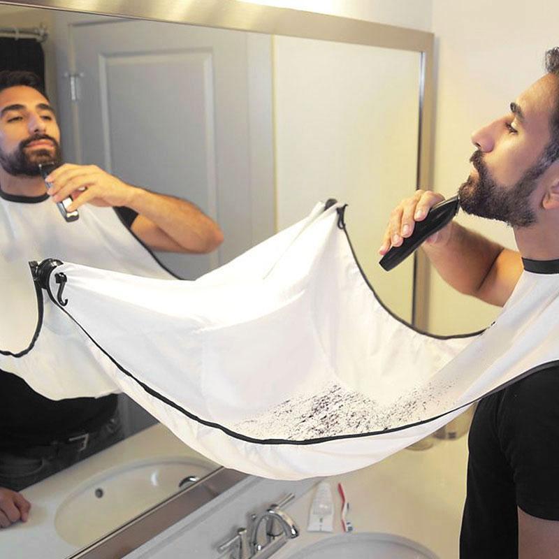 Hombre creativo pelo barba afeitado Catcher Delantal