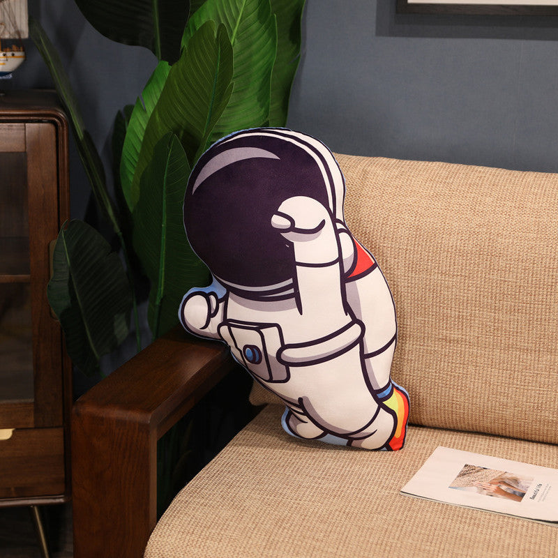 Oreiller en peluche série spatiale, jouets d'astronaute, fusée, vaisseau spatial, poupée en peluche, oreiller de sieste, cadeaux d'anniversaire pour enfants