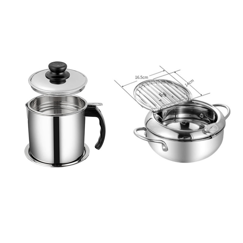 Panier pliant télescopique en acier inoxydable, panier à friture pour frites, outil de cuisine dégraissant