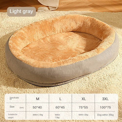 Lit pour chien amovible et lavable, lit chaud pour chat pour dormir
