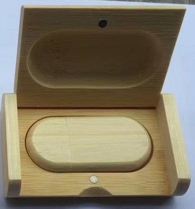 Unidad USB de madera, juego de discos U de regalo, bambú de arce, creativo