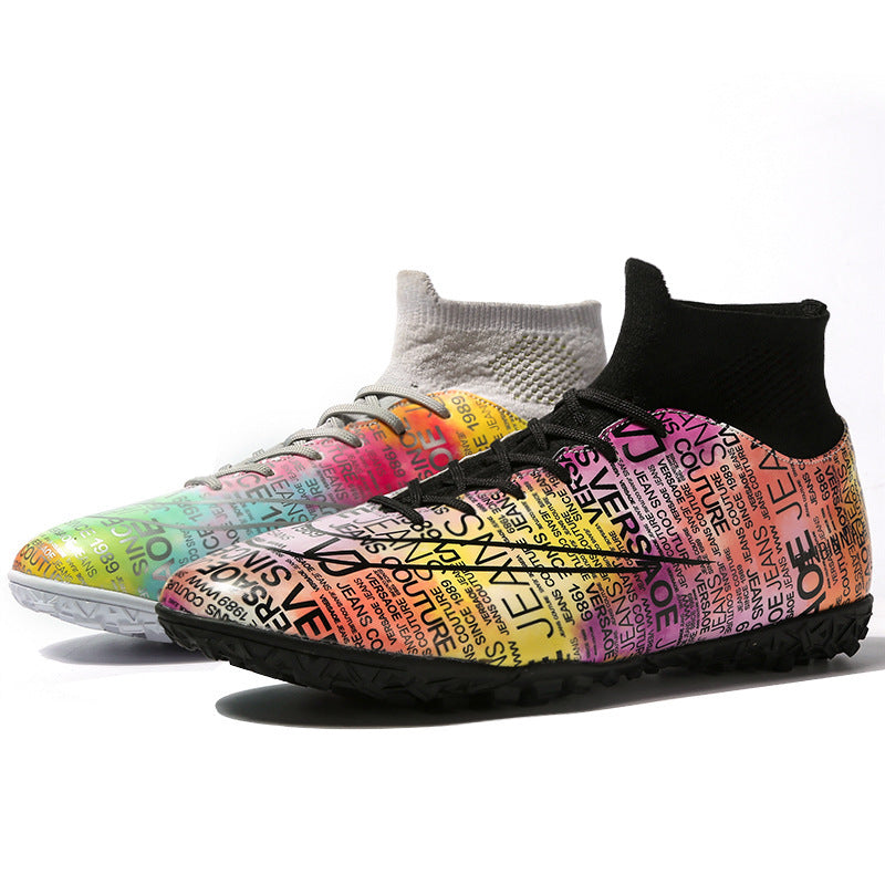 Chaussures de football montantes pour garçons et filles Tf ongles cassés