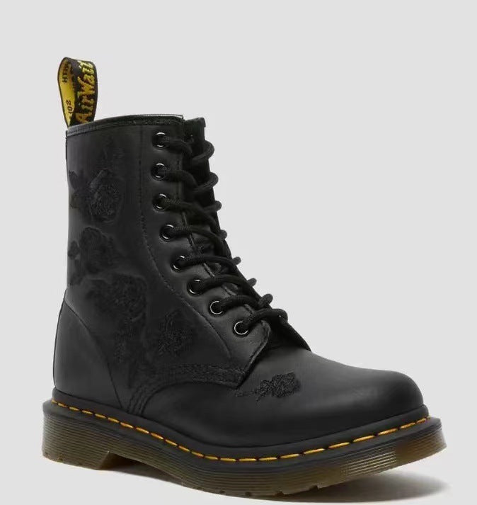 Bottes à fleurs brodées de style ethnique Fanghe