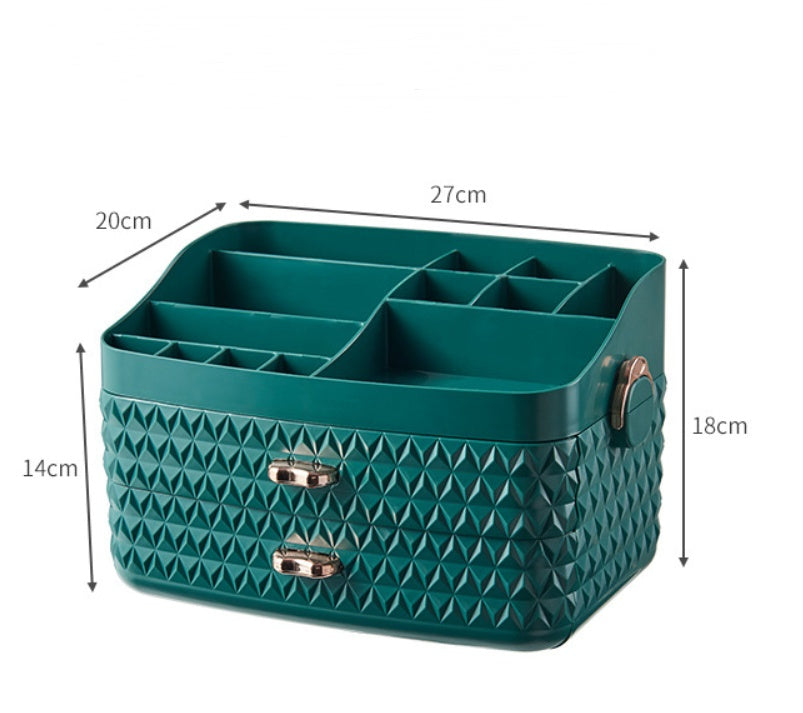 Boîte de rangement de bureau pour cosmétiques, anti-poussière