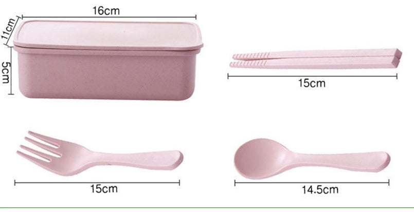 Fiambrera Bento para horno microondas de fibra de bambú