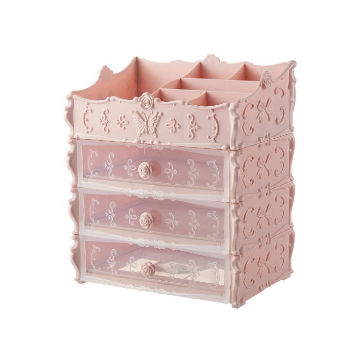Organisateur de maquillage Transparent, boîte de rangement de cosmétiques, tiroir de bureau, bacs de rangement de bijoux et de beauté, rouge à lèvres, cadeaux de noël