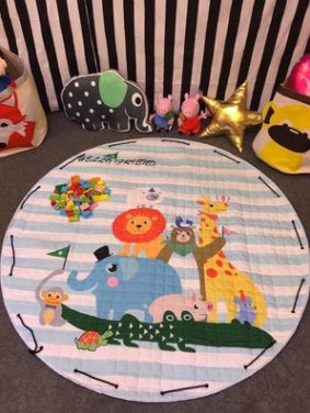 Tapis de rangement pour voiture en coton, modèles d'explosion Ins, tapis de rangement pour jouets, sortie ronde, tapis d'escalade pour enfants, sac de rangement