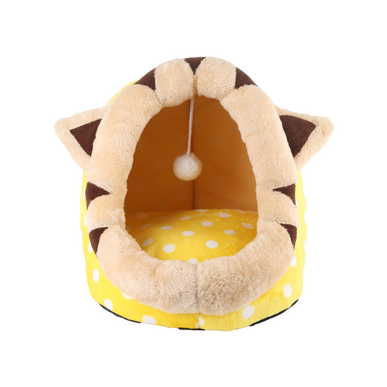Lit pour chat intérieur doux maisons pour chats sac de coussin chaud et confortable petit chien tente lavable amovible maison pour animaux de compagnie panier pour chat fournitures de tapis pour animaux de compagnie