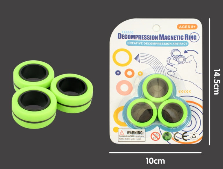 Anillo giratorio de dedo magnético