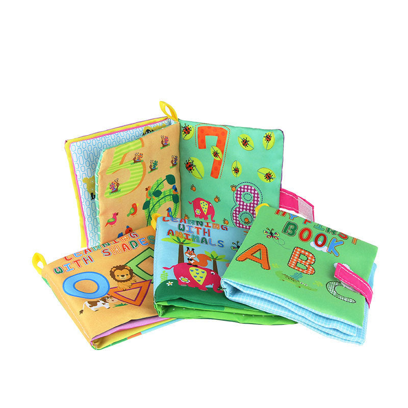 Juguetes para bebés de 4 estilos, libros de tela suave con sonido de crujido, cochecito educativo infantil, sonajero, juguete para cuna de recién nacido, cama, juguetes para bebés de 0 a 36 meses