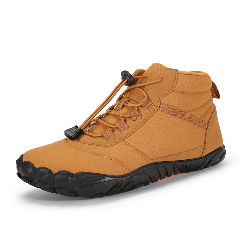 Chaussures montantes décontractées en coton pour Couple, imperméables, doublées de polaire, chaudes et respirantes, pour la neige