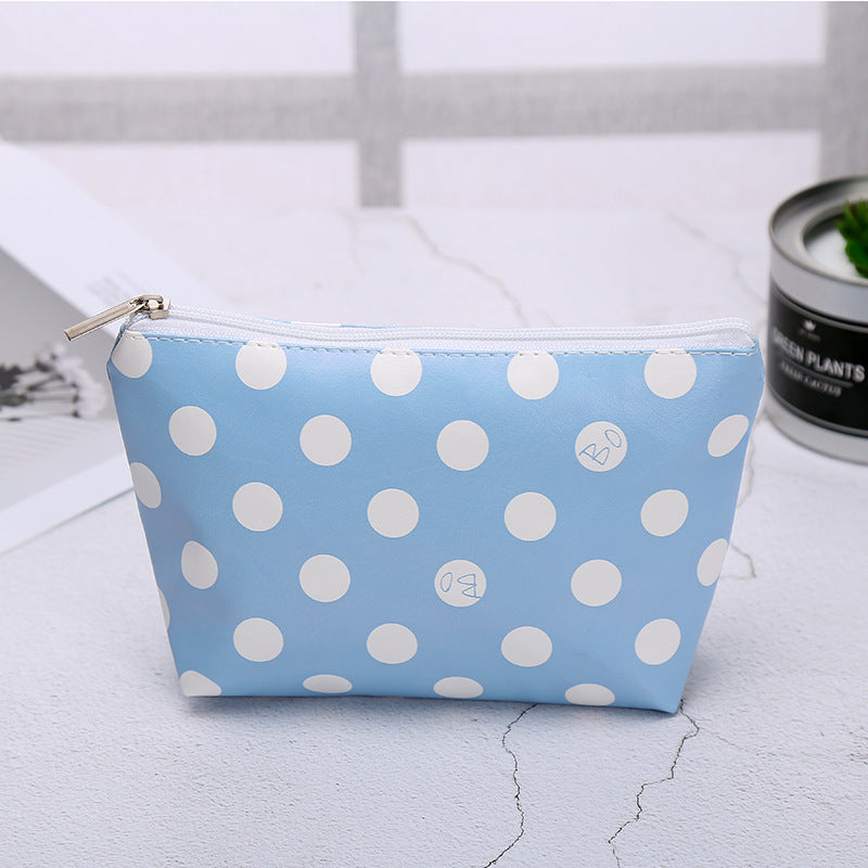 Gift Customized Women's PU Leather Handbag Fashionable Cosmetic Bag Outdoor Travel Cosmetics Buggy Bag