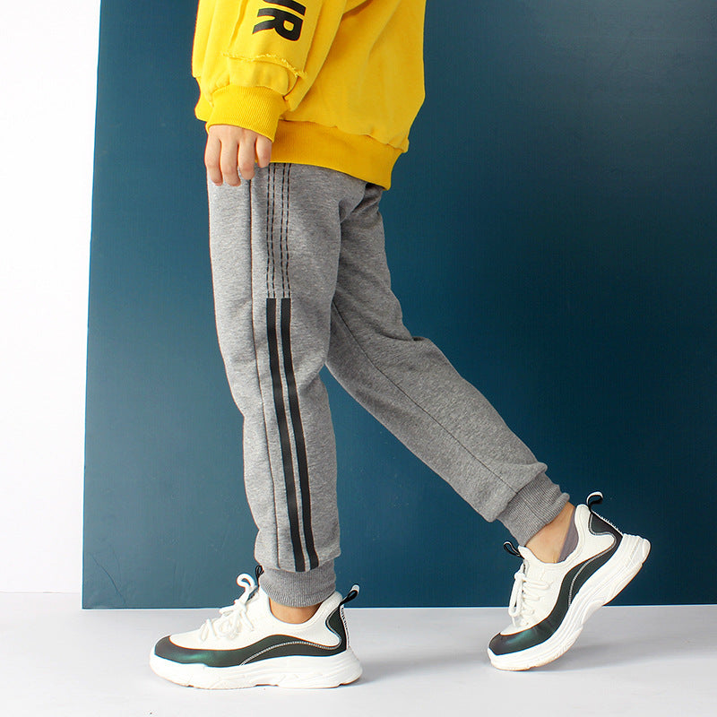 CUHK Pantalon anti-moustique pour enfants Pantalon tricoté pour garçons