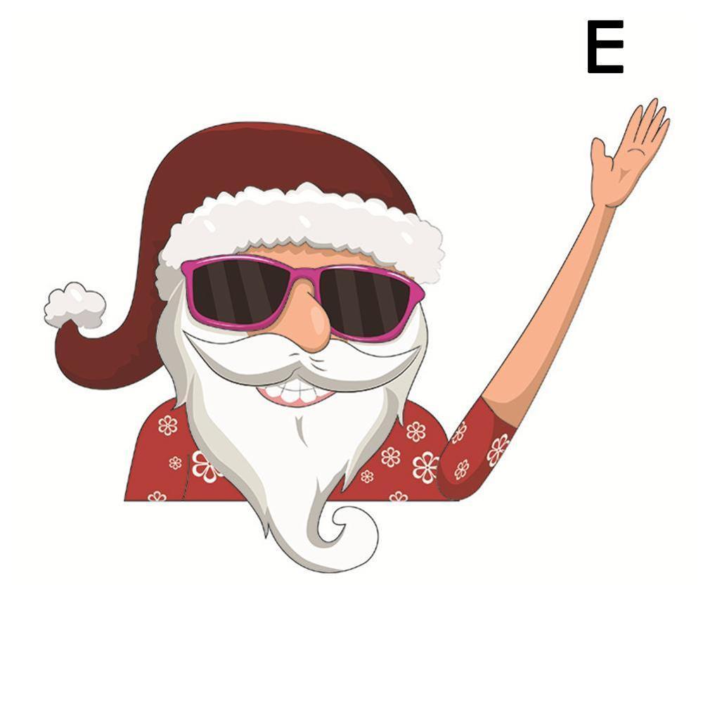 Autocollant de voiture d'essuie-glace Père Noël sans sangles