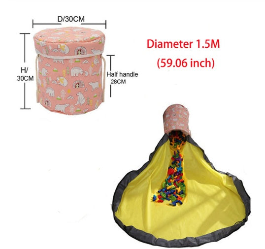 Sac de rangement portable pour jouets d'enfants