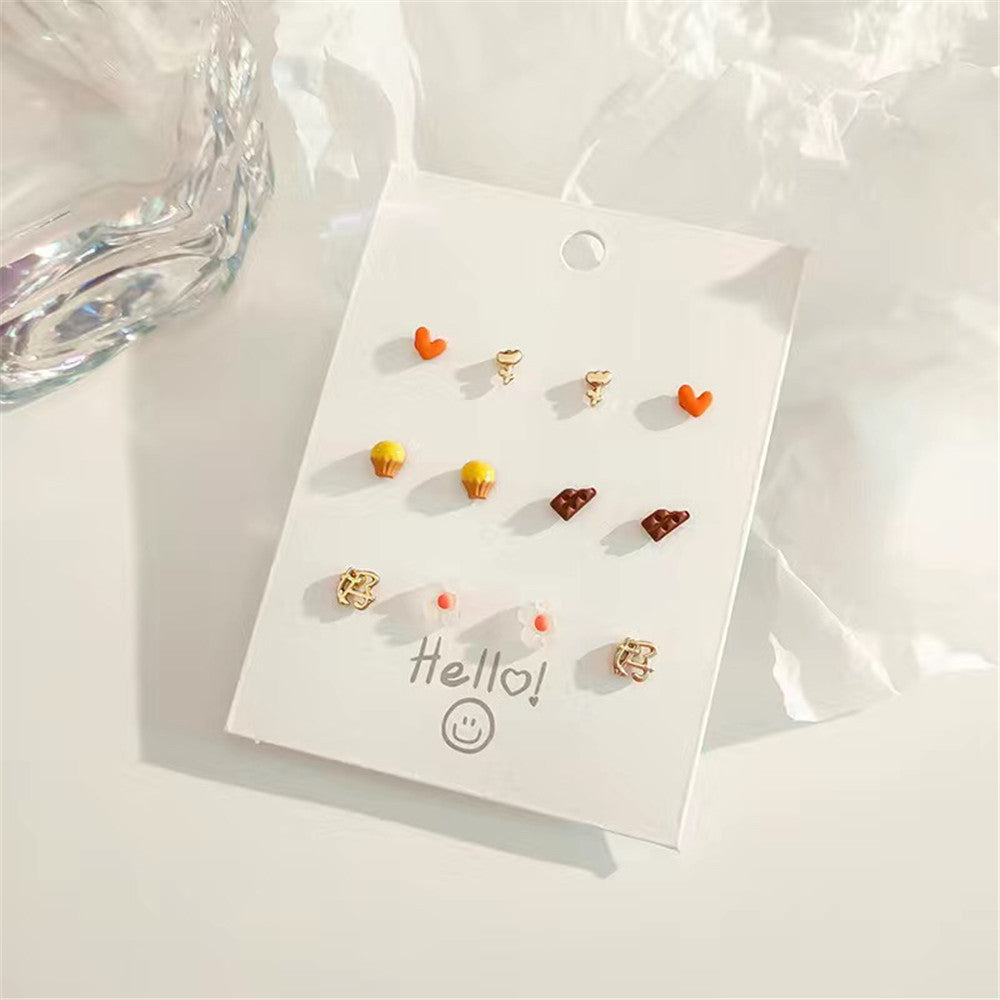 Boucles d'oreilles à tige en argent sterling pour femme